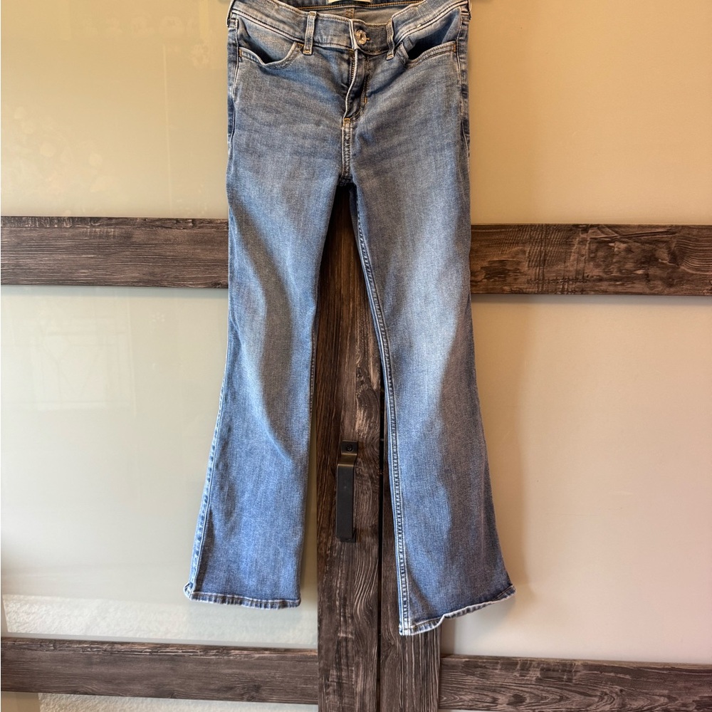 Abercrombie Kids Mid-Rise Boot Cut Jeans Size: 11/12 Regular